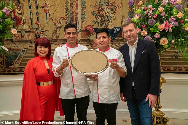 The duo were thrilled when judges Cherish Finden (left) and Benoit Blin (right) announced their names after five intense weeks of challenges.