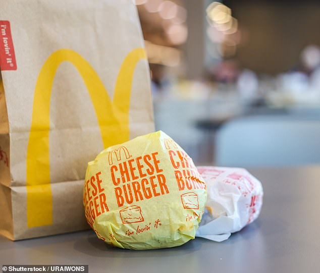 The customer said she encountered a technical problem while trying to order the cheeseburger online (file image)