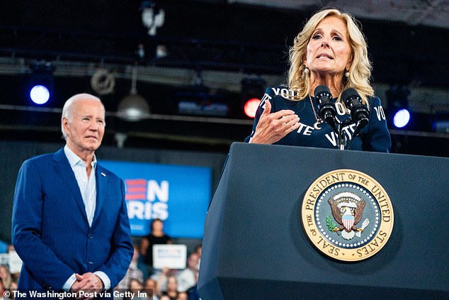 Trump also said that first lady Jill Biden 