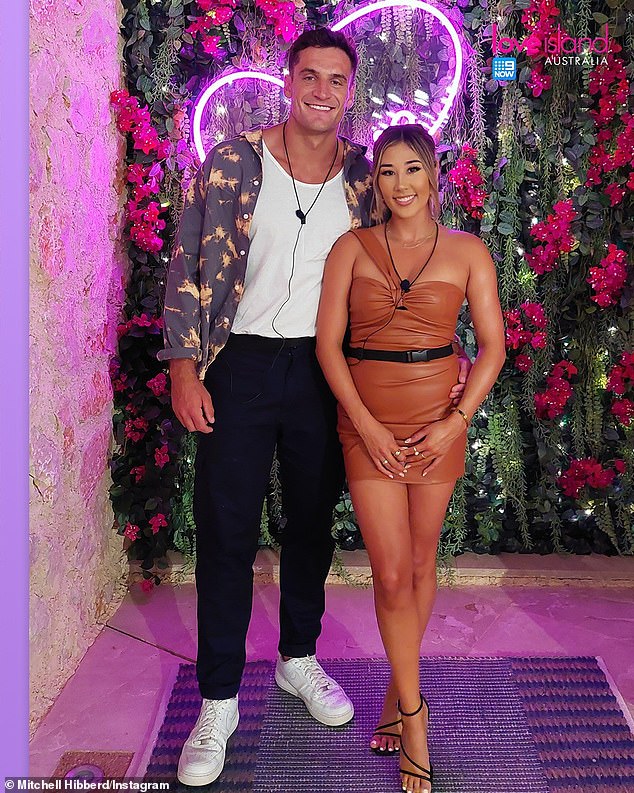 Tina initially found romance with AFL star Mitch Hibberd, 27, while appearing on the reality series in 2021 and they were later crowned winners, before splitting shortly after.