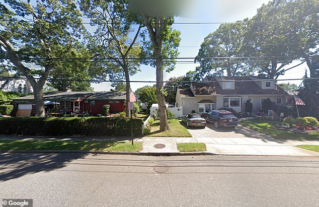 The home of former FDNY firefighter Etienne de Villiers and his wife, Patricia, is seen on the right, while that of Gilgo Beach serial killer suspect Rex Heuermann is seen on the left.