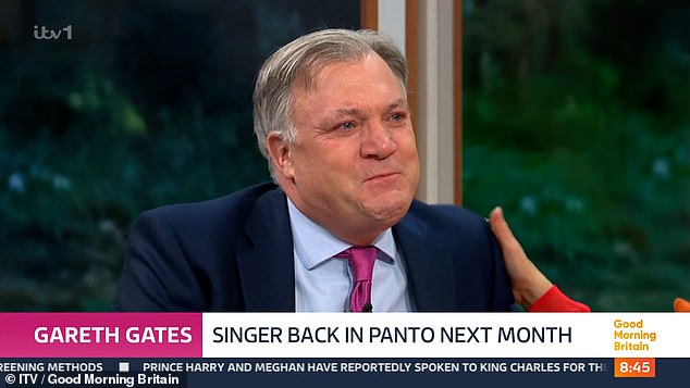 The former Secretary of State for Children, Schools and Families became emotional as he recalled his childhood battle with the issue while interviewing Gates with co-host Susanna Reid.