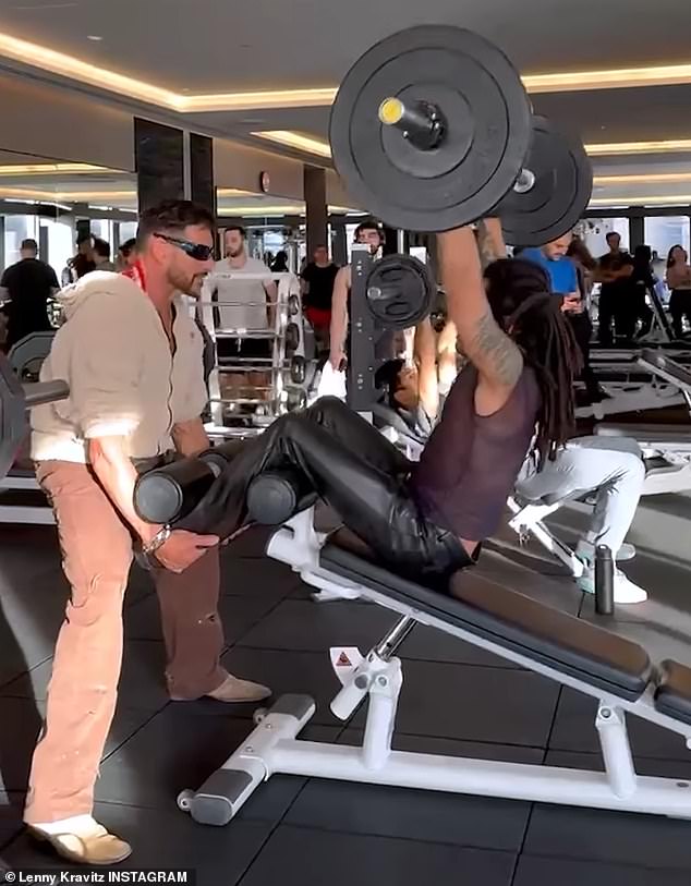 Her new lifestyle includes regular trips to the gym, and Kravitz, who turned 60 on May 26, often entertains other fitness enthusiasts by working out with her 