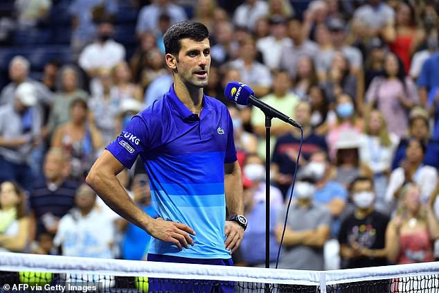 Djokovic had admitted after the match that he thought the chants were boos directed at him.