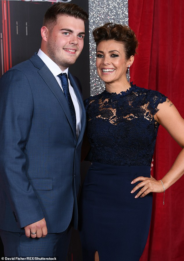 Kym and her son David Cunliffe at the British Soap Awards in June 2017