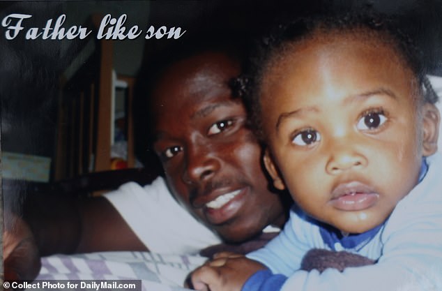 The death of 30-year-old father Christopher Hays-Clark (pictured with his son) was not being treated as suspicious.