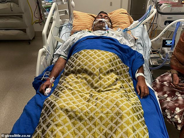 Mewa Singh (pictured) was treated for a fractured skull and internal bleeding in the intensive care unit at Christchurch Hospital. The grandfather died two days after the attack, after being taken off life support.