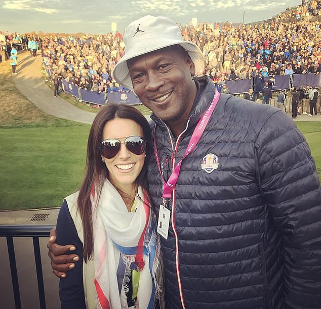 Jordan, pictured with Donald's wife Diane, lives next door to the golfer in Florida.