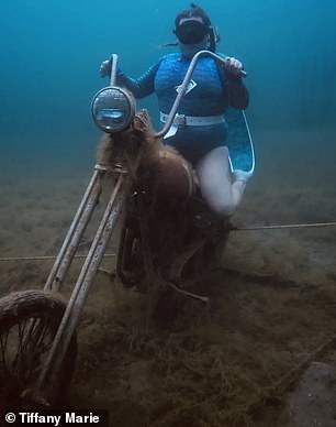 Her dives typically last about a minute, but Kendra can spend up to six hours in the water.