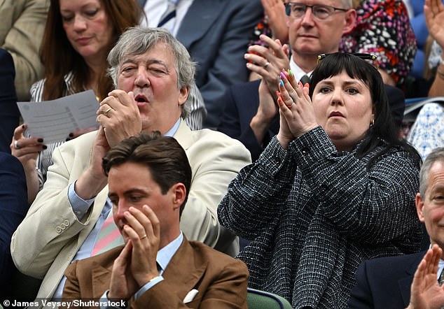 Lena and Stephen seemed to be captivated by the action on Centre Court.