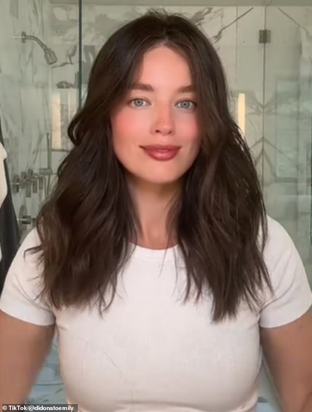 Once her look was perfected, she removed her weights and tossed them to the floor, admitting in the caption that the curling portion of get ready with me nearly knocked her out.