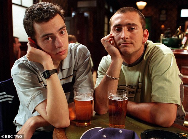 Will Mellor, 48, and Ralf Little, 44, who played Gaz Wilkinson and Jonny Keogh respectively (pictured), remain friends from their time on the sitcom.