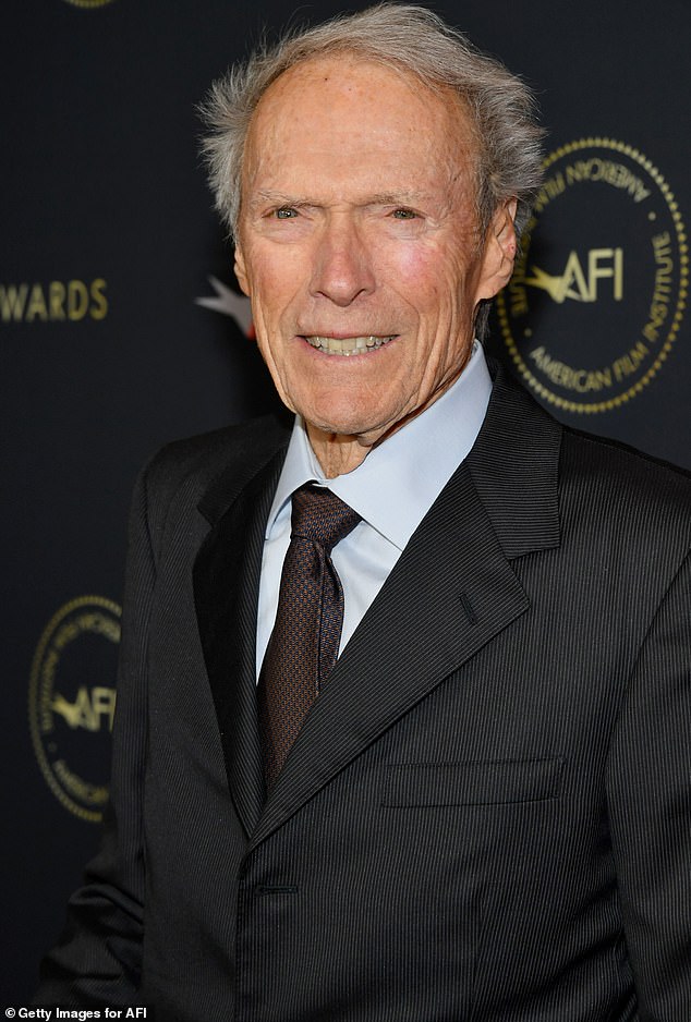 In April, it emerged that Eastwood had just completed Juror No. 2, which is rumored to be the legendary filmmaker's final film; pictured in 2020.