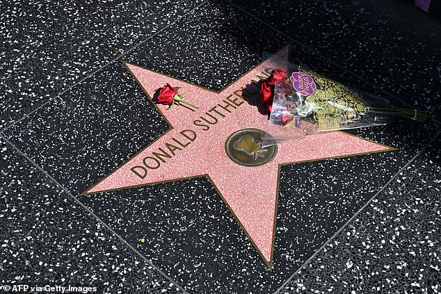 Fans left flowers on the actor's star on the Hollywood Walk of Fame following his death