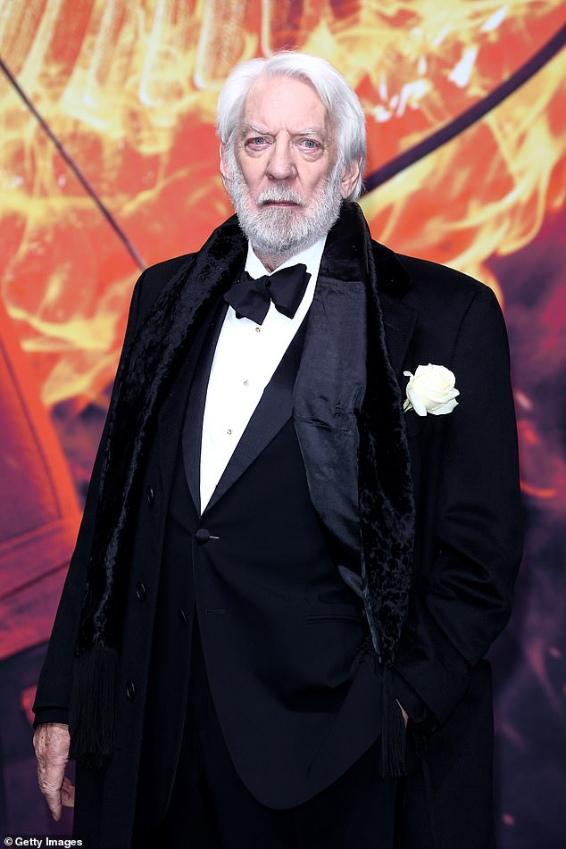 The stalwart actor, who has racked up more than 200 television and film credits in his career, was photographed at the Berlin premiere of The Hunger Games: Mockingjay - Part 1 in November 2015.