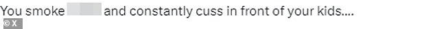 The comment did not go down well with her followers, who were quick to point out her own undesirable habits. Meanwhile, some parents defended the woman's actions as it could have been a 