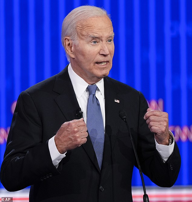 During the June 27 debate on CNN, Biden was left speechless in his mid-sentence responses and gaped as Trump spoke.