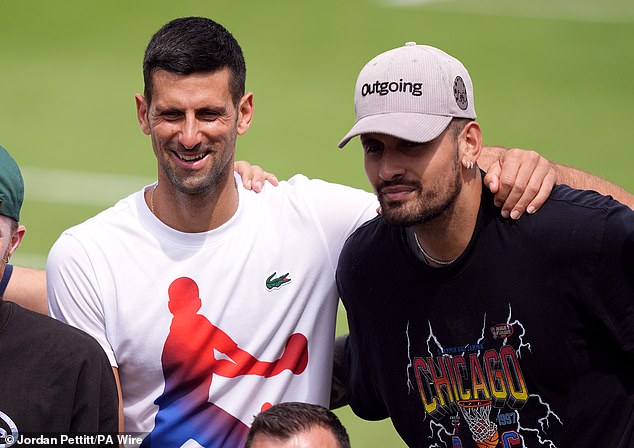 Nick Kyrgios has defended Novak Djokovic following his speech on Monday night