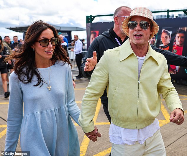 It comes months after Vivienne, who Jolie shares with ex-husband Brad Pitt, dropped the actor's surname; Brad pictured with girlfriend Ines de Ramon on July 7.