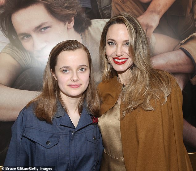 Angelina and Vivienne photographed on April 11