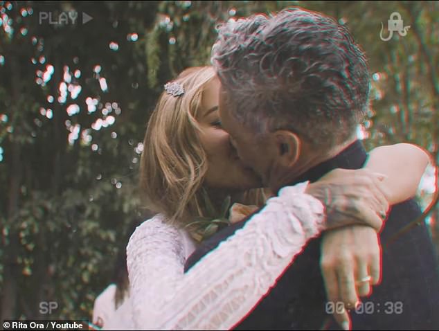 Although the wedding was an intimate event, Rita shared some images from the big day in the music video for her single You & I.