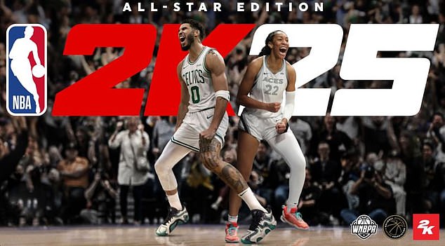 A'ja Wilson and Jayston Tatum are together on the cover of the All-Star edition of the game.