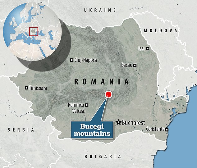 The attack took place in the Bucegi Mountains in central Romania, near the city of Brasov, on Tuesday.