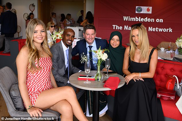 Amanda and Lexi were joined at the event by Olympic sprinter Mo Farah and his daughter.