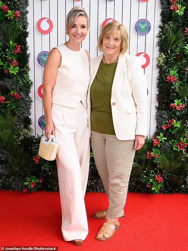 Helen was joined by her mother Janet for another day of action at Wimbledon