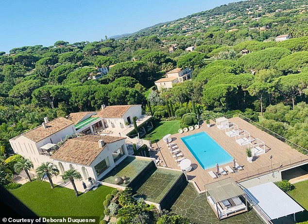 One of the properties that Deborah likes to use for her clients in St Tropez for its privacy.