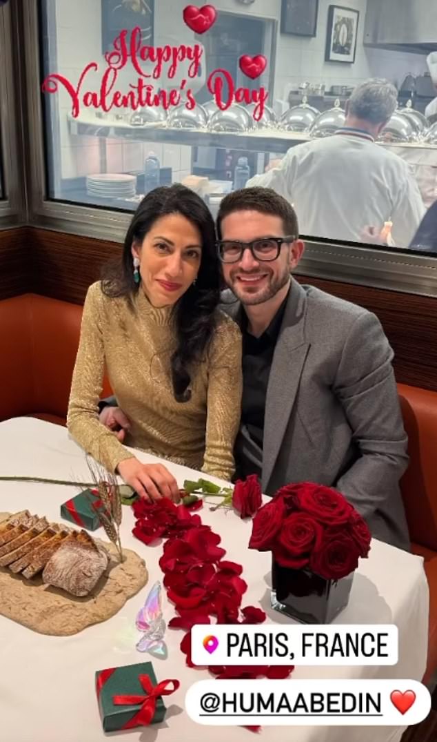 Huma went public with her billionaire boyfriend Alex Soros, who is almost 10 years her junior, in February.