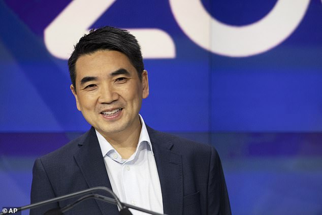 In February, the company's CEO, Eric Yuan (pictured), cut Zoom's workforce by 15 percent, or about 1,300 employees. He also cut his own $1.1 million salary by 98 percent.