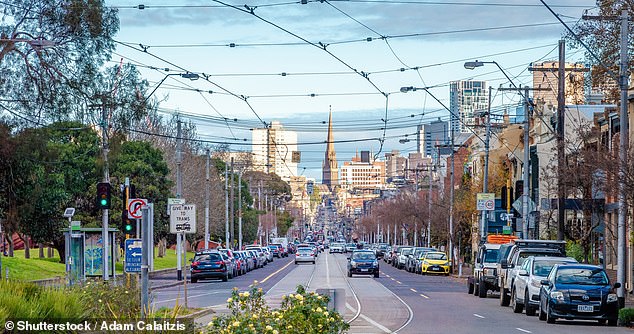 In the plan, the council called on its residents to switch to a vegetarian diet and use public and active transport more (pictured, Fitzroy)