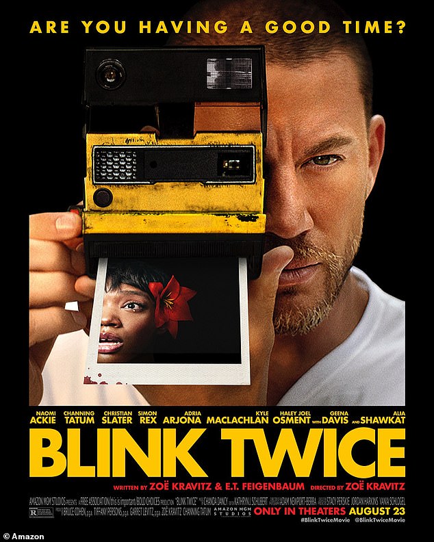 Blink Twice is set to premiere later this year on August 23, and stars not only Channing, but also Naomi Ackie, Alia Shawkat, and Adria Arjona.