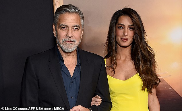 Their relationship has cooled since Biden attacked an attempt by Clooney's lawyer wife, Amal Clooney (pictured), to jail the Israeli prime minister.