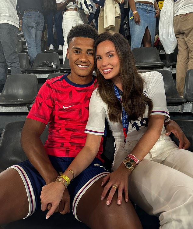 Watkins and his teammate were pictured after he led England to the Euro 2019 final.