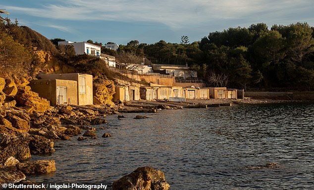 Cala Poring, in the image, is 