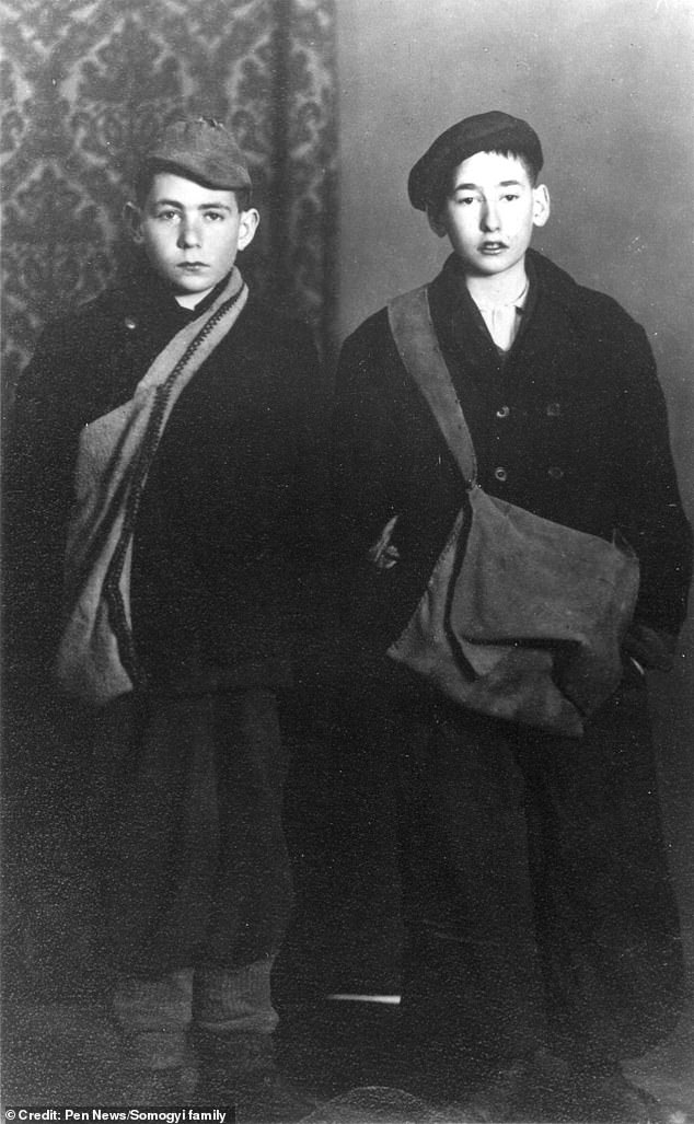 Mengele was perhaps the best-known Nazi doctor for his experiments on twins at Auschwitz. Pictured here are twins Thomas (left) and Peter Somogyi (right), who were handed over to Mengele during the Holocaust.