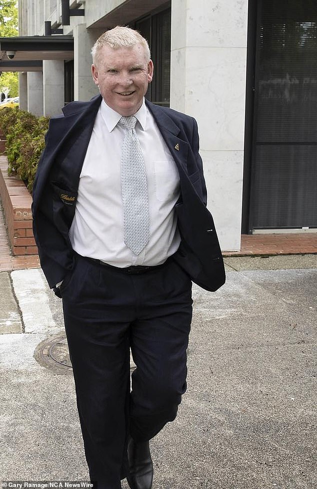 Lead detective, Senior Constable Trent Madders (pictured), was one of the detectives who originally investigated Ms Higgins' complaint that she was raped by her colleague Bruce Lehrmann.