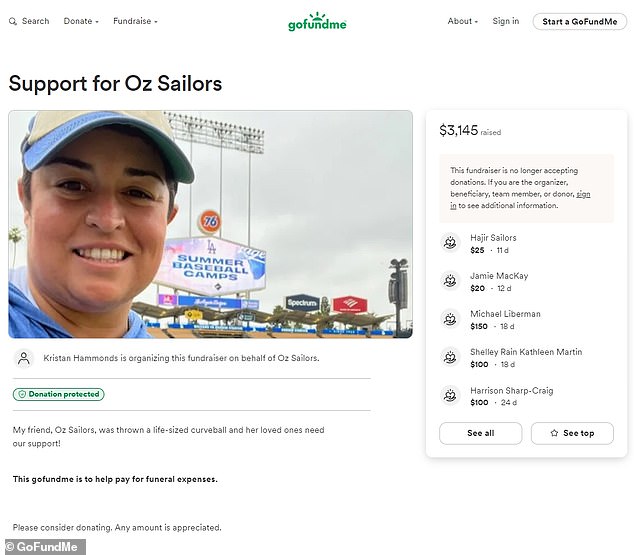 Then, on June 5, a GoFundMe page created by a woman named Kristan Hammonds asked 