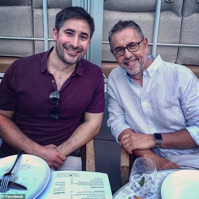 Dr. Swan's son, Jonathan (left), is a globetrotting journalist whose viral 2020 interview with then-President Donald Trump earned him an Emmy Award. Father and son are pictured together