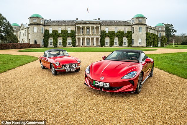 The unveiling of the MG Cyber ​​GTS at Goodwood is part of the brand's centenary, which is currently being celebrated at this year's Festival of Speed.