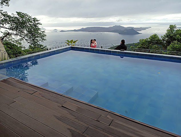 The victims were staying at the luxurious The Lake Hotel (pictured) in Tagaytay, Cavite province, southwest of the Philippine capital Manila.