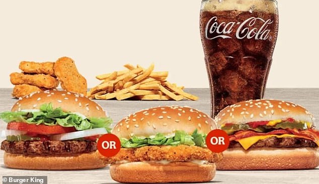 The $5 Meal Your Way comes with a choice of one of three sandwiches: a Whopper Jr., a Bacon Cheeseburger or a Chicken Jr., with nuggets, fries and a drink.