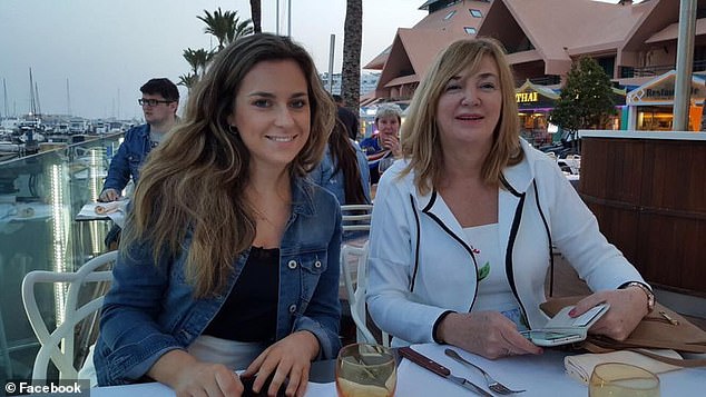 Tori Towey, pictured left with her aunt, was banned from leaving the UAE and told she could go to prison for drinking alcohol and attempting suicide.