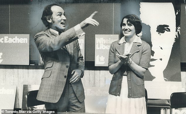 Margaret and her husband Pierre Elliott Trudeau (left) announced their separation in May of that year before formally divorcing in 1984.