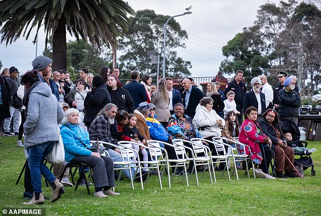 Community members gathered in a heartfelt show of strength at a vigil in Chifley Park in Lalor Park in Sydney's west on Thursday.