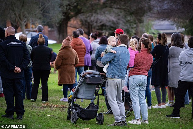 The Lalor Park community gathered for a vigil to pay their respects at a vigil in Chifley Park in Sydney's west on Thursday.