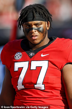 Devin Willock, offensive lineman for the Georgia Bulldogs