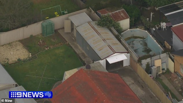 An aerial view of Ms Brennan's home in Coolaroo, where she was allegedly murdered